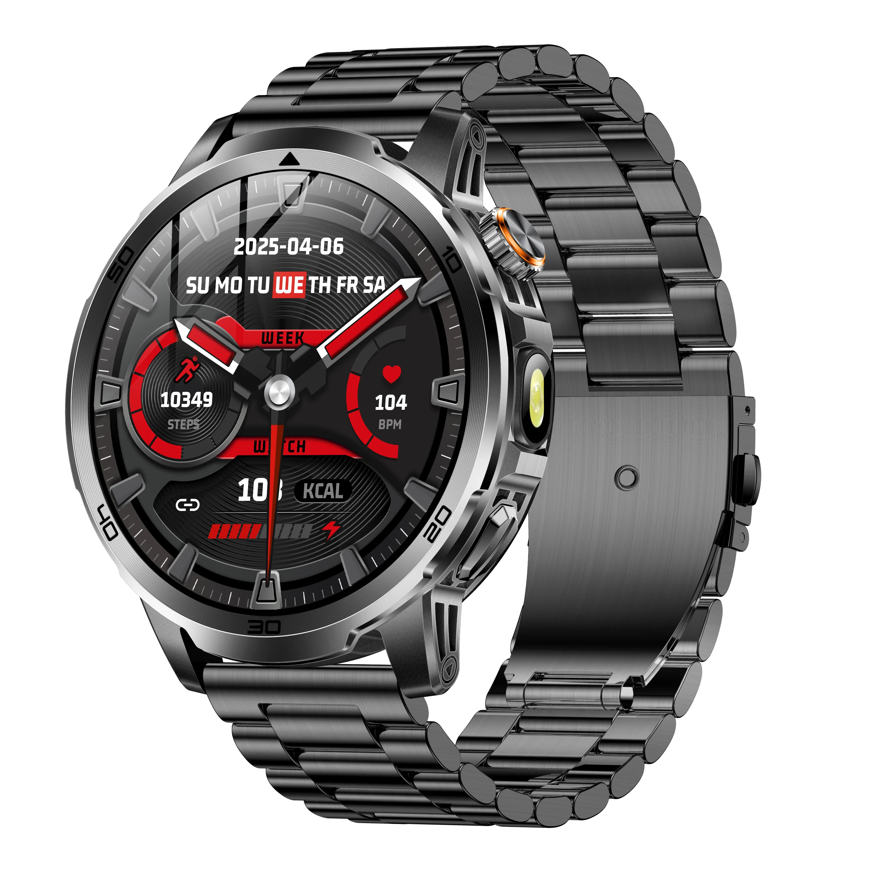 

2026 New GPS Outdoor Smart Watch 1.85-nch AMOLED 1000mAh Large Battery 5ATM Waterproof Call Sports Men Fitness Bracelet