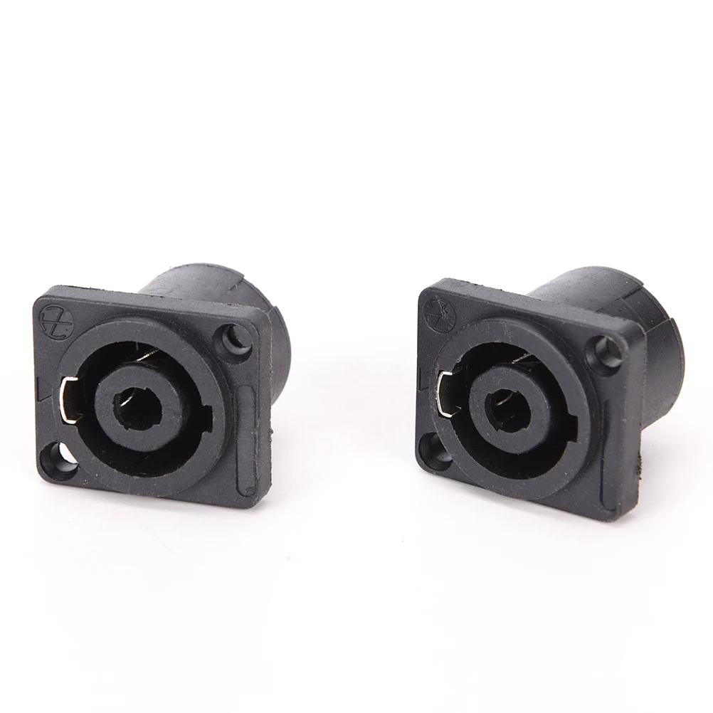 10Pcs Speakon 4 Pole Female Jack Compatible Audio Cable Connector Socket Panel 26*31*33.6mm view 4