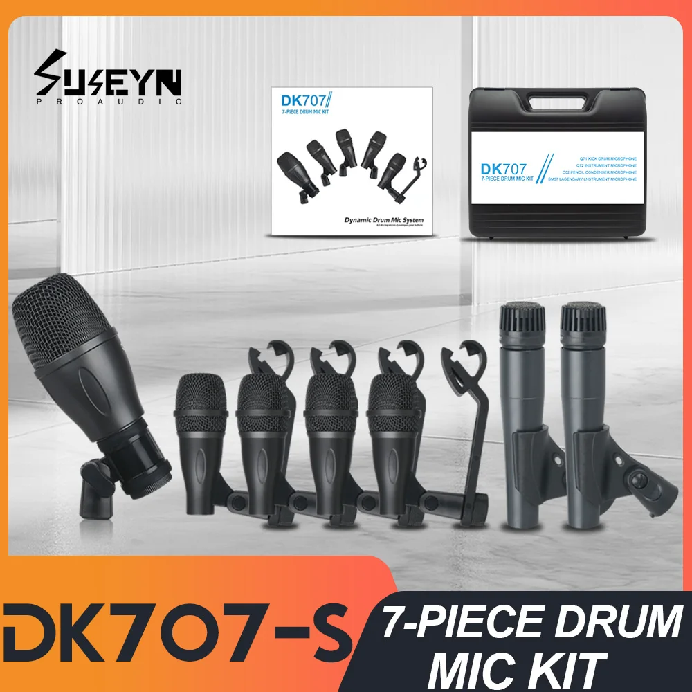 

Микрофонный комплект DK707-S (7 шт.) для высококачественной записи в помещении и выступлений на открытом воздухе