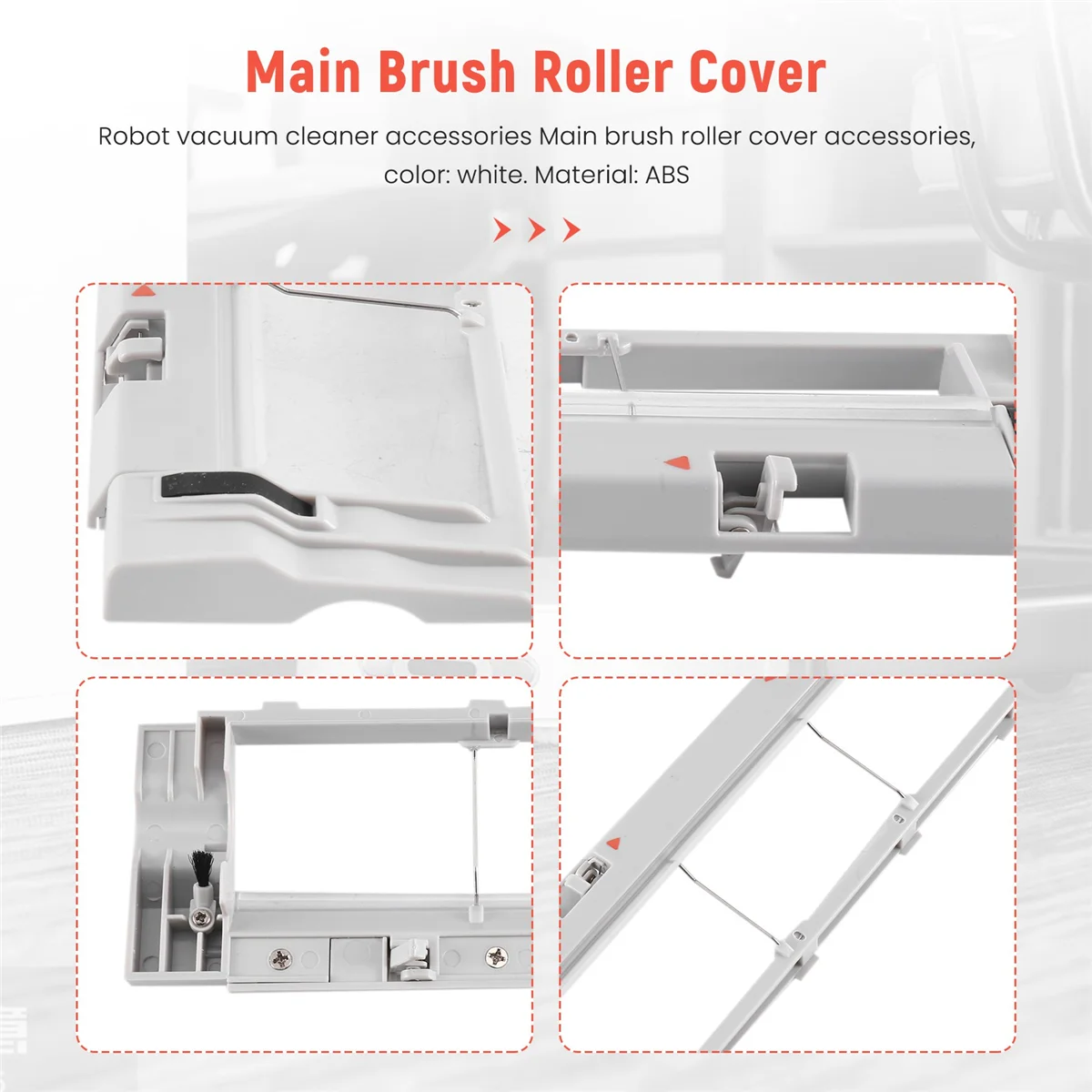 Los nuevos accesorios de cubierta de rodillo de cepillo principal para Xiaomi Mijia Roborock S5 Max S6 MaxV S50 S51 Xiaomi piezas de Robot aspirador