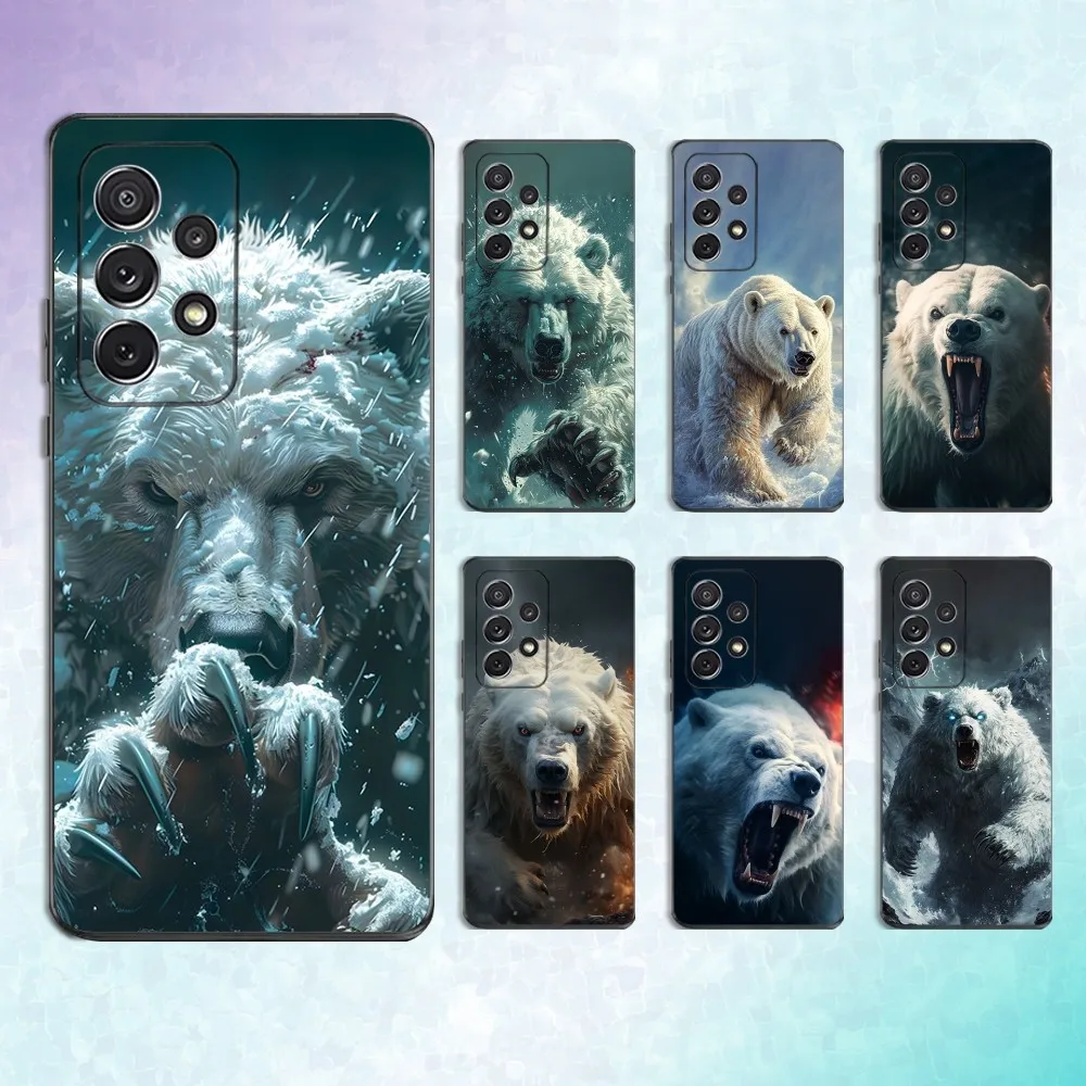 

Ferocious Fashion Bear Phone Case For Samsung S25,S24,S23,S22,S21,S20,S10,Ultra,Plus,Lite,FE,Soft Silicone Black Cover