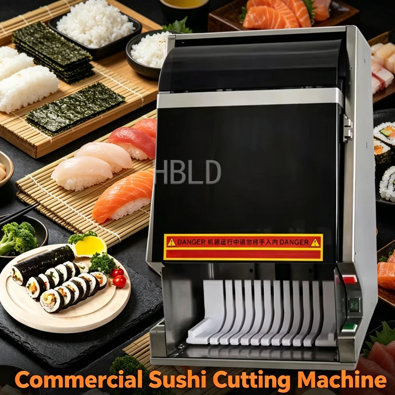 Commercial Electric Sushi Cutter Fully Automatic Sushi Slicer Professional Kitchen Food Processor Machine for Business Use