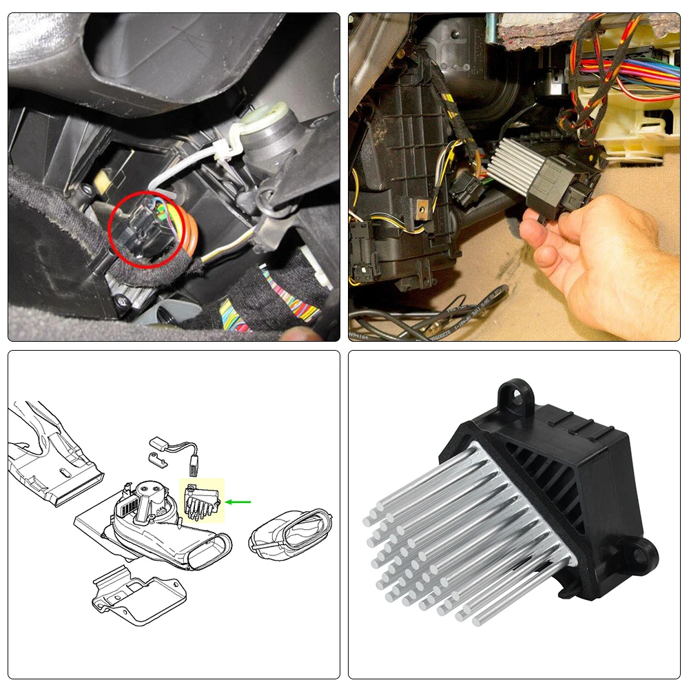 Resistor de Motor de ventilador de calentador de coche de etapa Final, alta calidad, para BMW E46, E39, X5, X3, 64116923204, 64116929486,