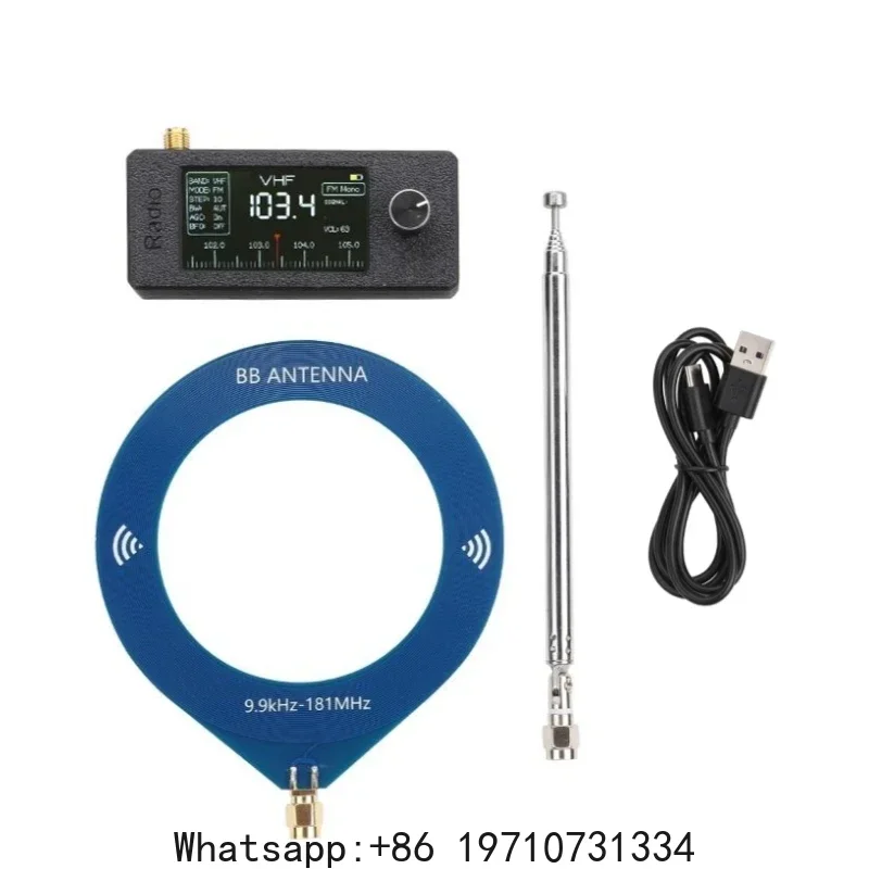 Updated Version ATS-mini V2 0.5-108MHz SI4732 Mini Radio Pocket SSB Radio with 2pcs Antenna FM/AM All Band ESP32 Radio Receiver
