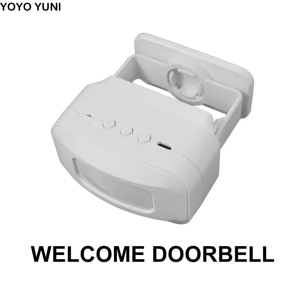 

Infrared Induction Welcome Doorbell Anti-theft Multi Language Wireless Door Bell Chime Wireless PIR Motion Detector