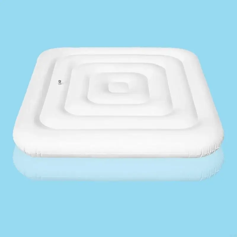   Inflatable Pool Lid 4.2ft Square Design Reduces Filter Replacement Needs