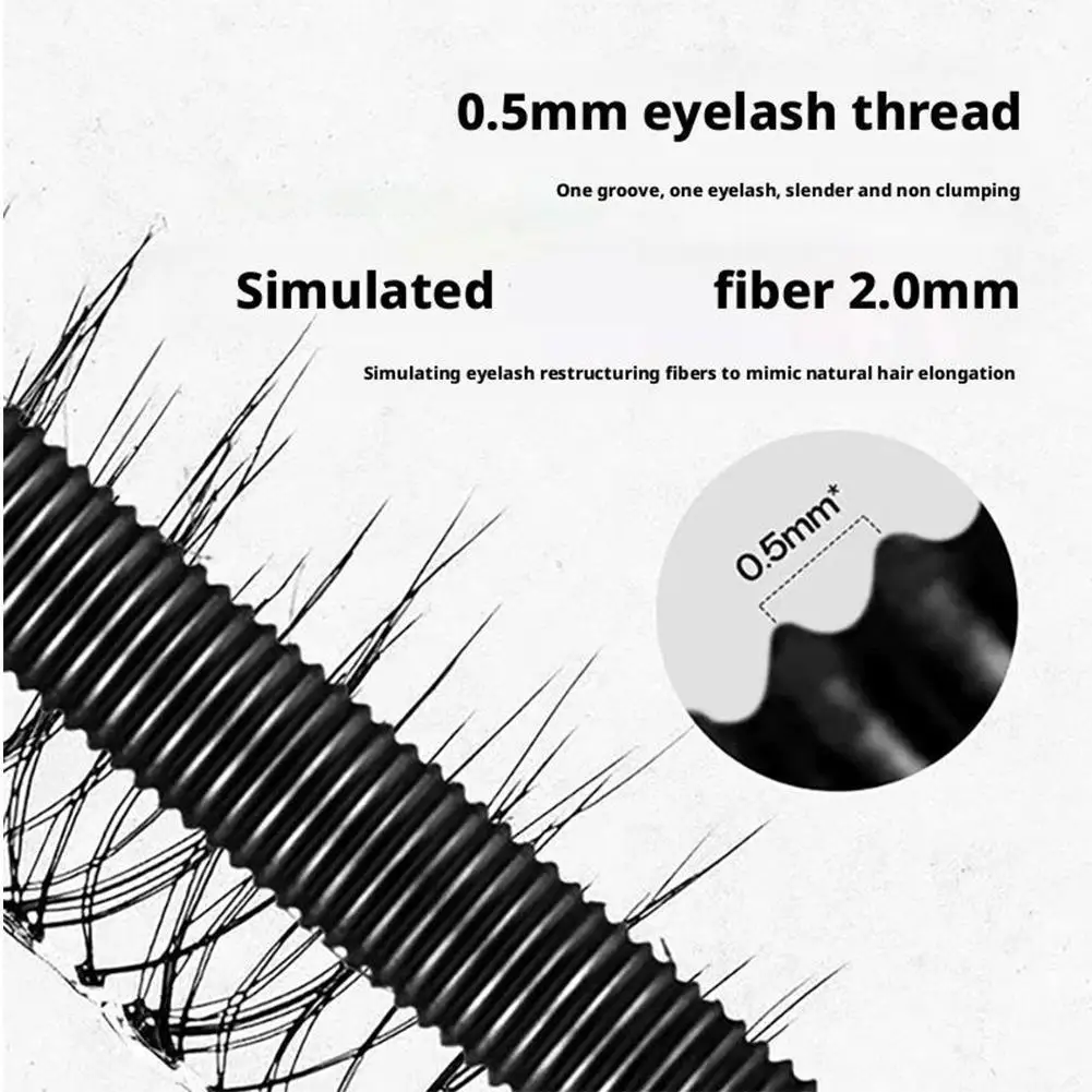 Nuovo Tubo di Acciaio Ultra-fine Mascara Impermeabile Lungo Curling Trucco 4D Curling Estensioni Lunghi Nero Naturale Ciglia Curling Y2W0