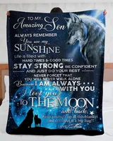 Read the full title Personalized To My Son I'll Always Be With You Love From Mom Blankets| Gifts For Son|Christmas Gifts