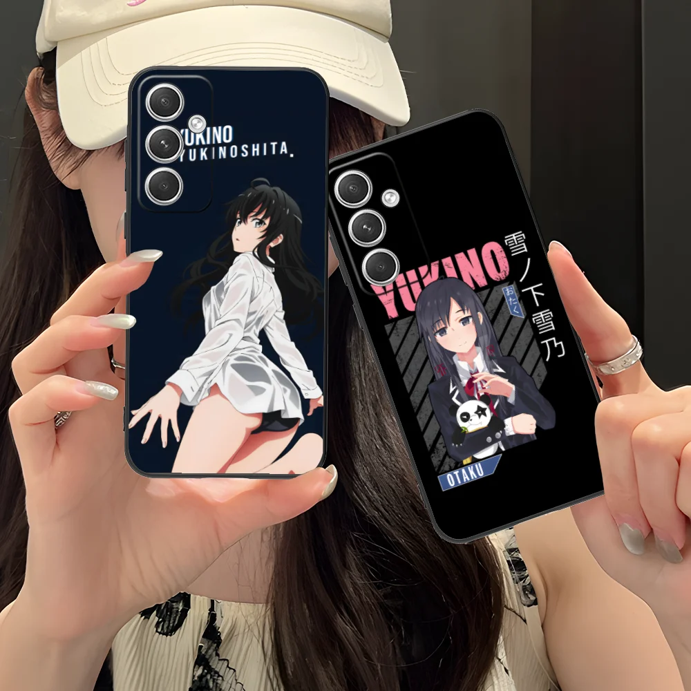 Yukino Yukinoshita Phone Case for Samsung Galaxy S24 S23 S22 S21 S20 S10 S9 Plus FE Ultra Lite Black Cover Smartphone