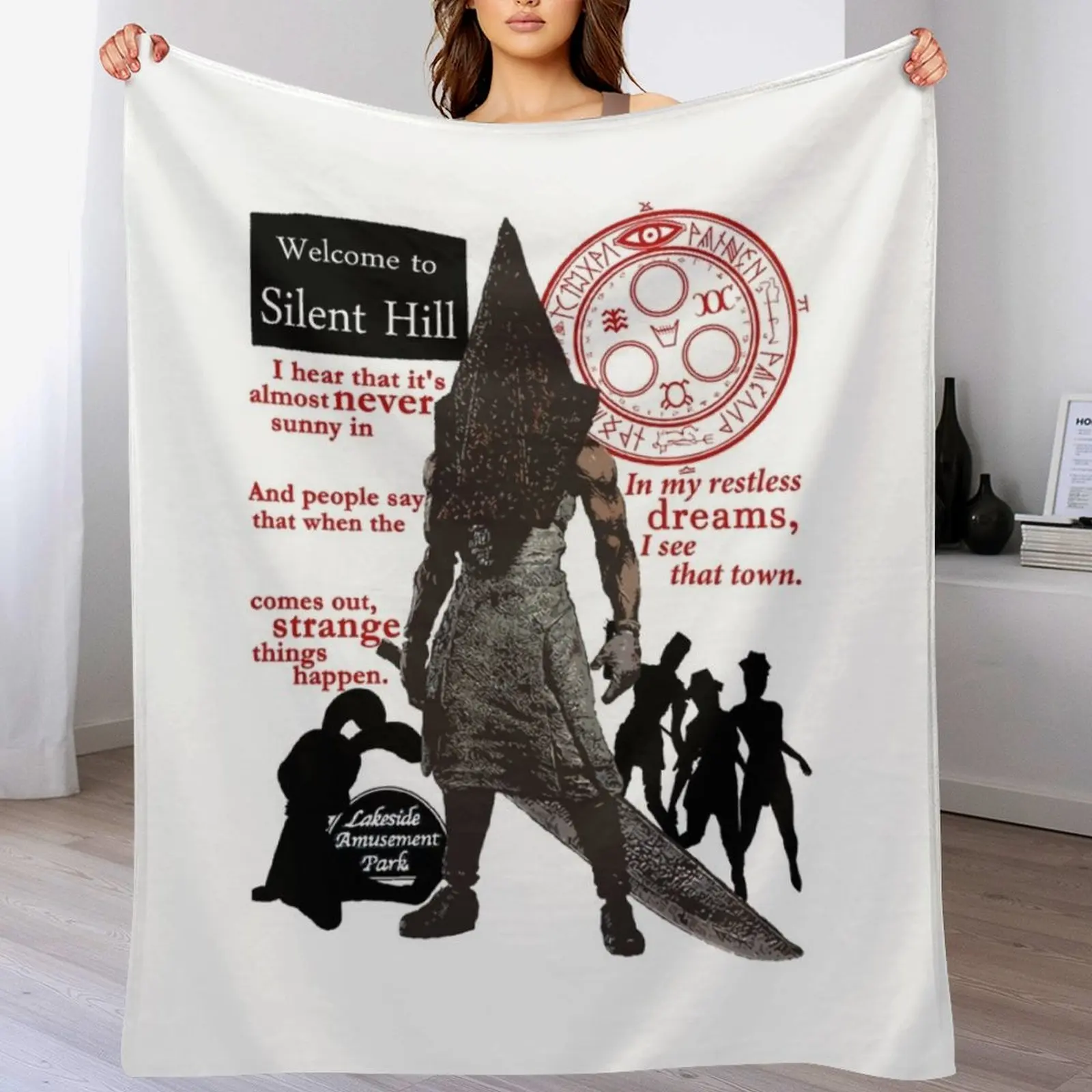 

Silent Hill Throw Blanket for winter Heavy Blankets