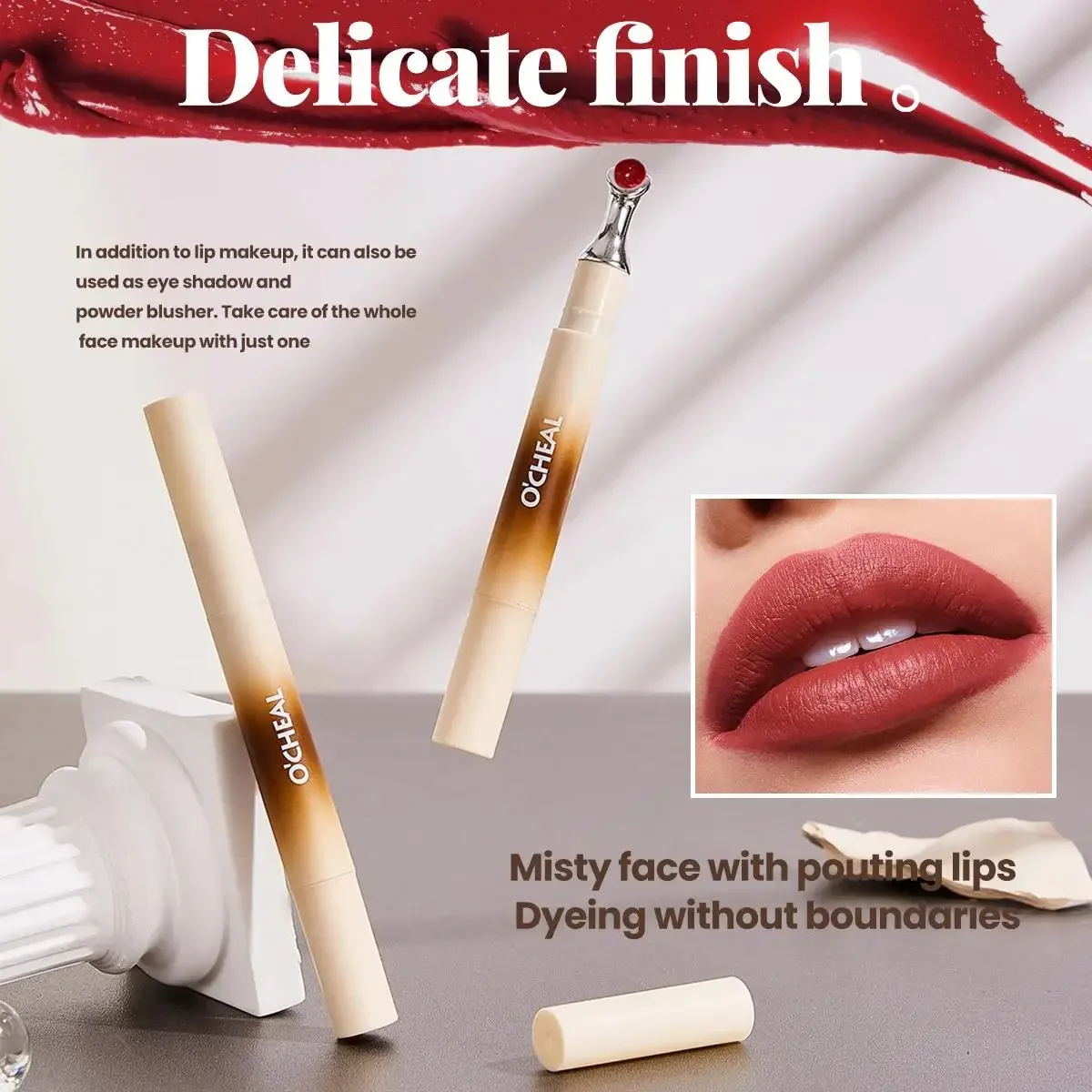 Matte vloeibare lipcrème Waterdicht Langdurig Niet-overdracht Fluwelen lippenstift Gladmakende hydraterende glans Verbergen liplijnen