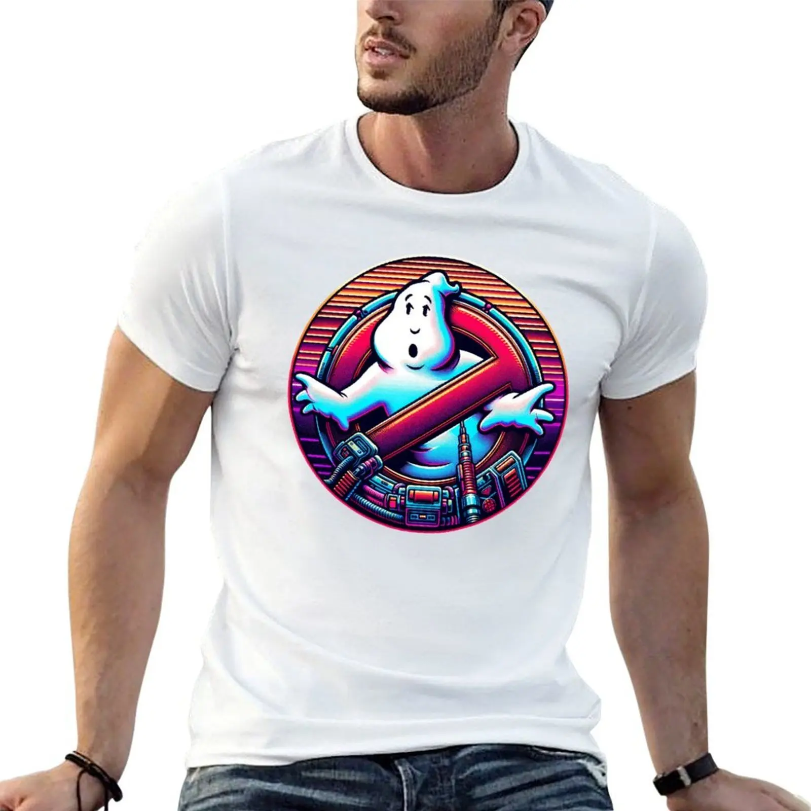Retro Future Ghostbuster Pursuit T-Shirt Louboutins cheap stuff men clothings