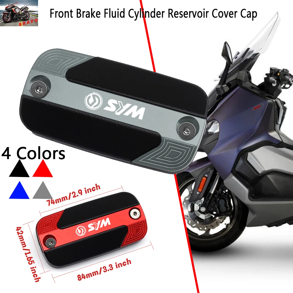 

Motorcycle Front Brake Fluid Cylinder Reservoir Cover Cap For SYM MAXSYM 400 400i 600 600i MAXSYM TL500 Accessories CNC