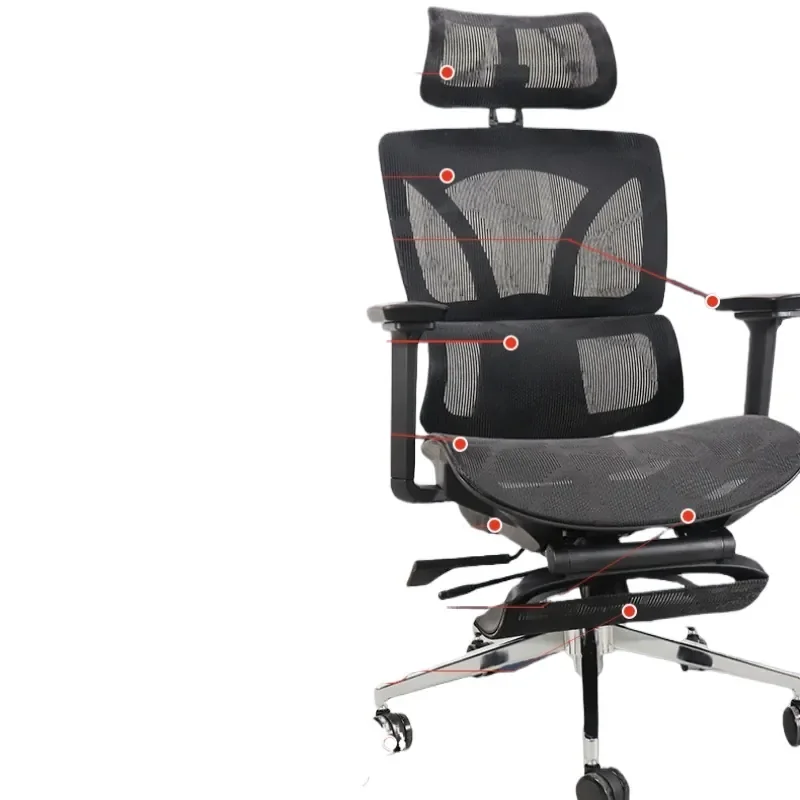 Ergonomic Office Chair for Ruijing Xi Comfortable Computer Chair for Home Use Reclining Design Lumbar Support Gaming Chair view 2