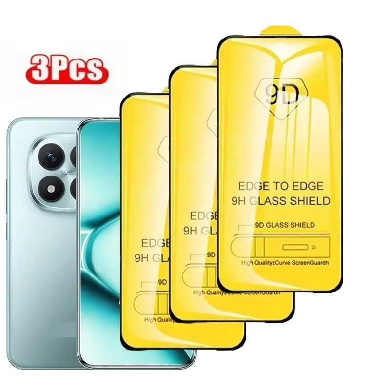 3PCS 9D Tempered Glass For Xiaomi Poco M6 Pro M7 M5 M4 X6 X7 X4 X3 Pro Screen Protector For Xiaomi Poco F6 F7 F5 F3 Pro X4 C75