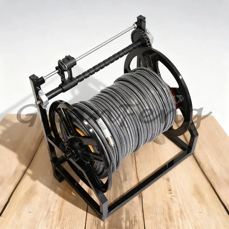 Electric Agricultural Hose Reel, High Pressure Water Pipe Electric Winding Device for Farm Irrigation Hose Storage