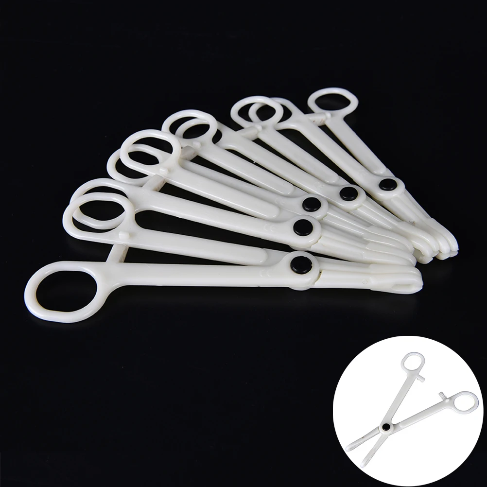 1pcs Plastic Disposable Body Piercing Plier Round Open Clamp Profession Body Ear Lip Navel Nose Tongue Piercing Forcep Tool