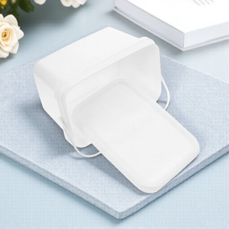 

With Lid Plastic Storage Container For Pigment Color Mixing Outdoor Painting Lightweight Square Hand-Held Easy Carry Art Supply
