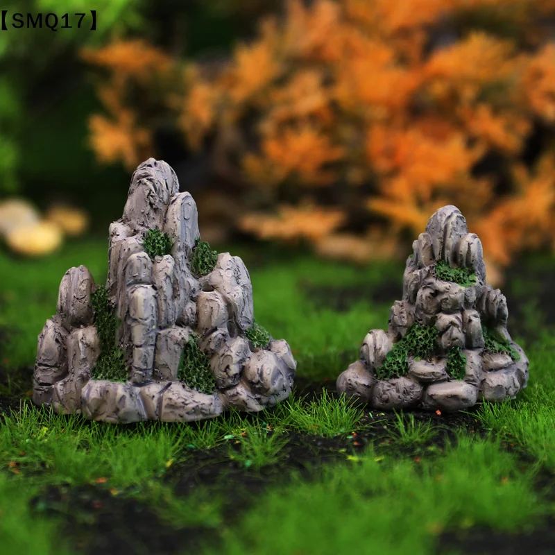 ミニマウンテンミニチュアフェイクストーン人工丘おもちゃ盆栽装 - Bonsai Garden Miniature のレビューと価格