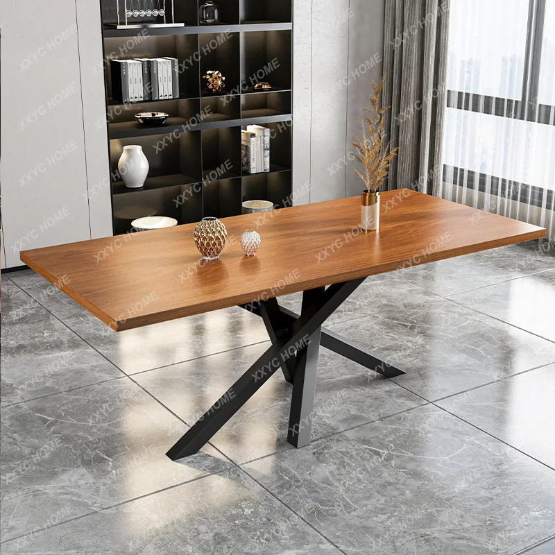 LX rock slab dining table and chair combination home Internet celebrity marble dining table  bar table