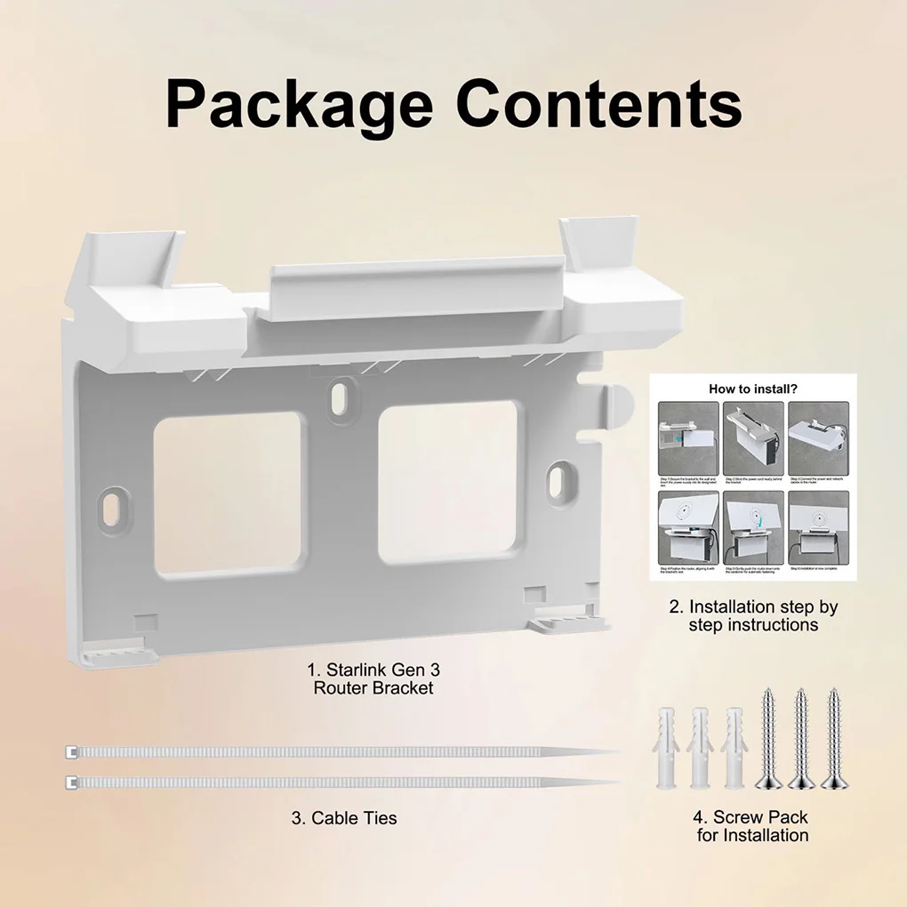 Крепление для маршрутизатора Starlink Gen 3 2 в 1, кронштейны для питания, держатель, экономия места, комплект для спутникового интернета, комплект монтажных кронштейнов