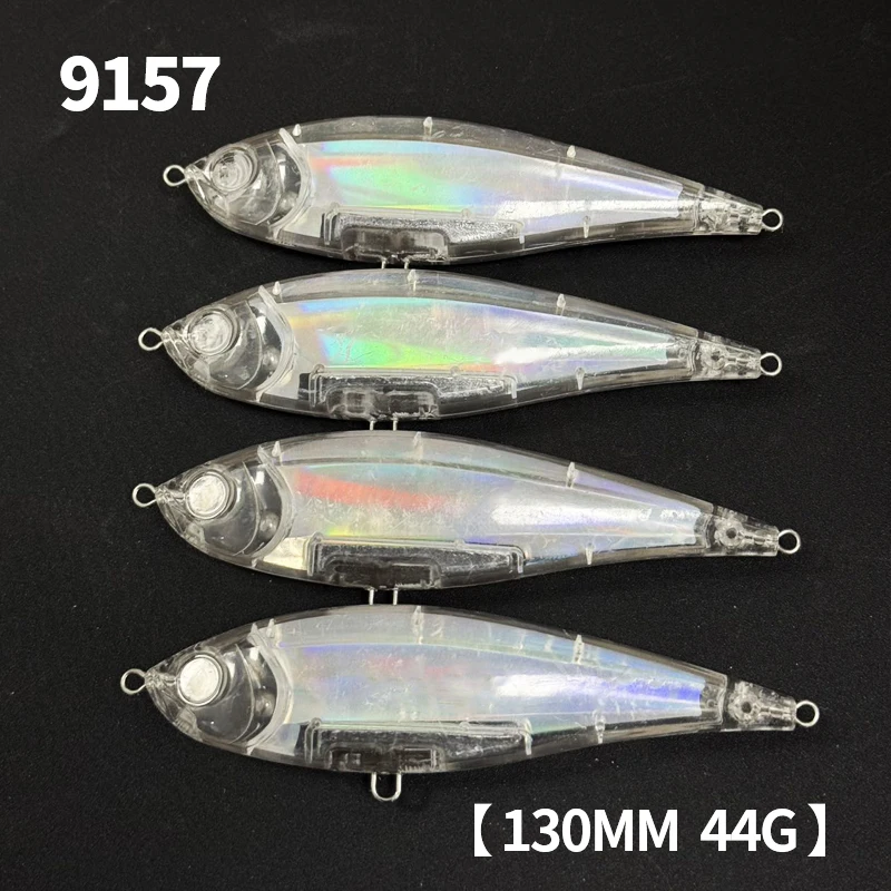 

20pcs Unpainted Pencil Fishing Lures 130mm 44g Saltwater Trout Pesca Artificial Twitchbait 3D Floating Wobblers for Equipment