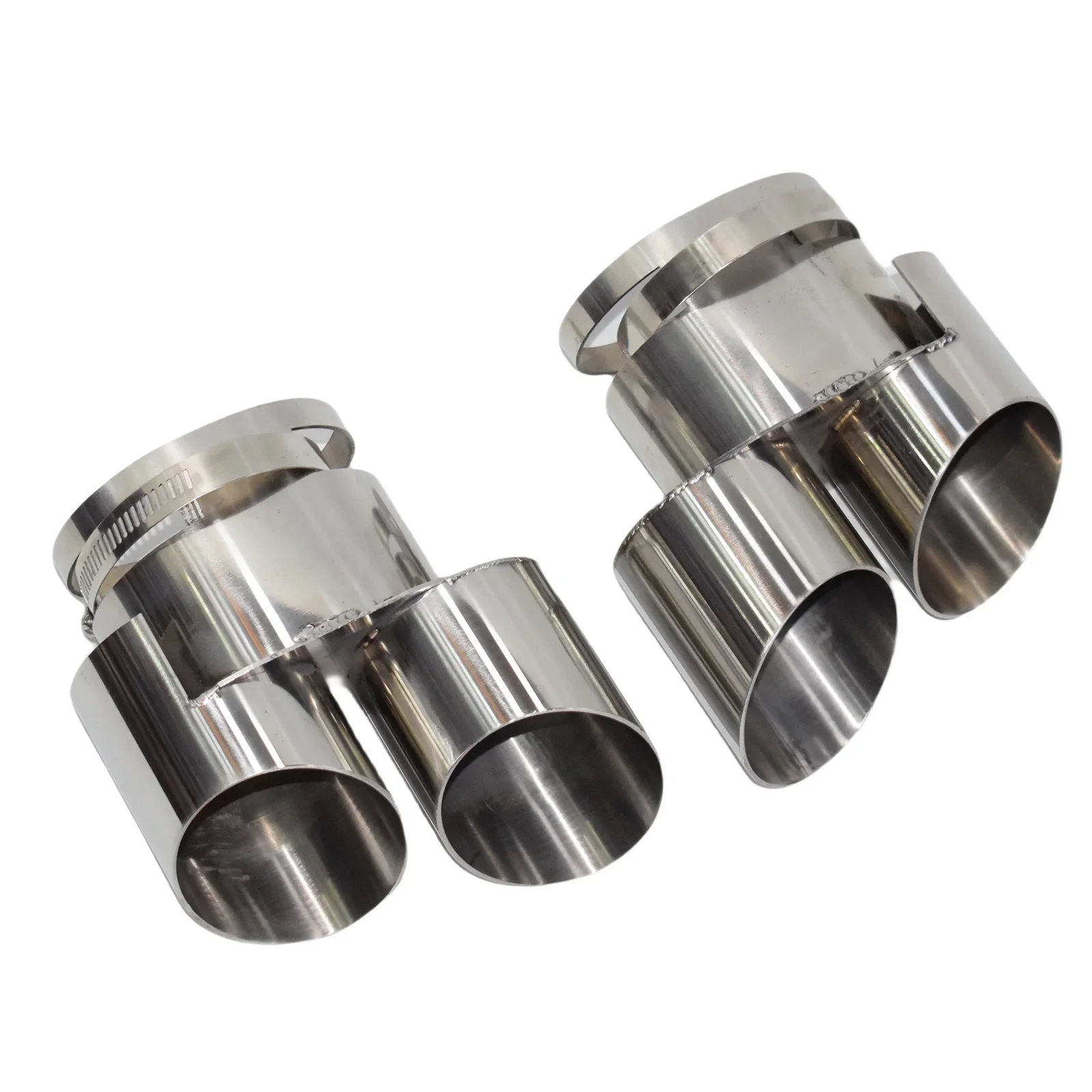 Exhaust tip for BMW X5 X6 X7 High Quality StainlessSteel Silver No Welding Installation 4Outlet Muffler Exhaust Tail Pipe Nozzle