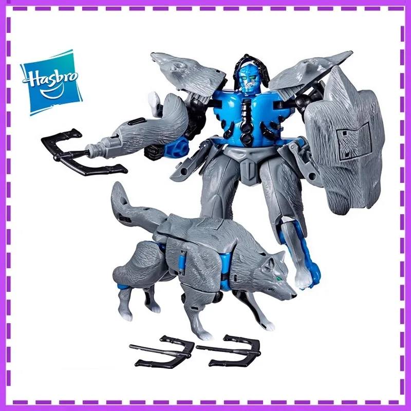 

Hasbro Anime Beast Wars Transformers Maximal Wolfang Deluxe Class Christmas Gifts Genuine Action Figure Model Toys