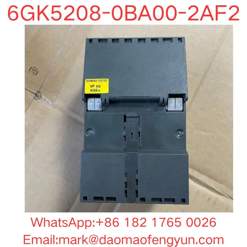6GK5208-0BA00-2AF2 تم اختباره بشكل جيد، في حالة جيدة SCALANCE XF208، مسطح، مفتاح IE مُدار، منافذ 8x 10/100 ميجابت/ثانية RJ45