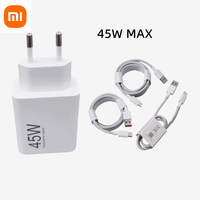 Original Xiaomi Pad 6 7 45W EU Charger Turbo Fast Charge Adapter 1/1.5/2M Type C Cable For Redmi Note 14 10 9 Pro Mi10T POCO X7