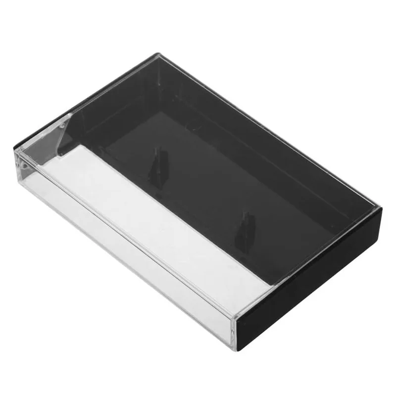 5Pcs Compact Vintage Cassette Tape Box Clear Plastic Storage Case For Audio Cassettes Tape Organizer Dustproof Collection Holder
