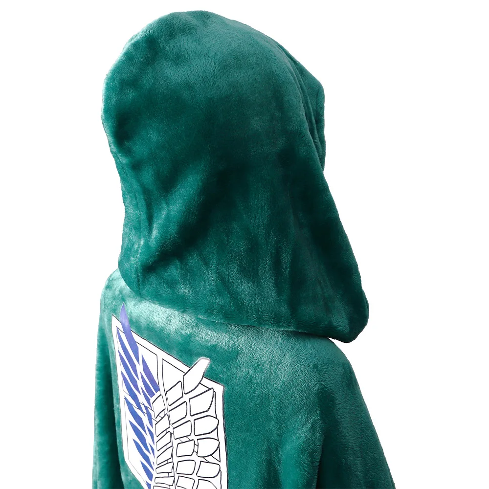 loween Olay Anime Atta on Titan Freedom Wing Mantello Velluto Plu Fem Costume Cosplay Autunno Faion Streetwear