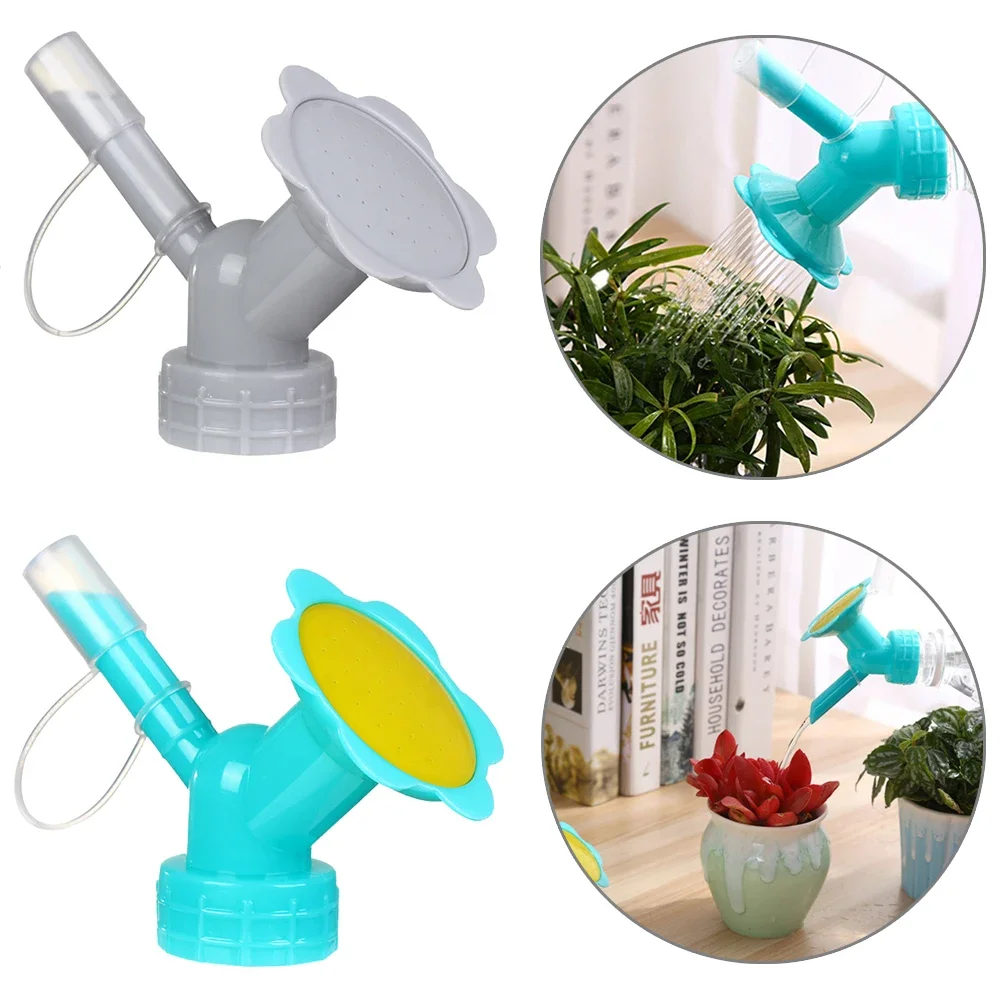 Dual Head Mini Watering Can Plastic Plant Bottle Watering Spout Small Watering Can for Indoor Plants Garden Accessories Sprinkle