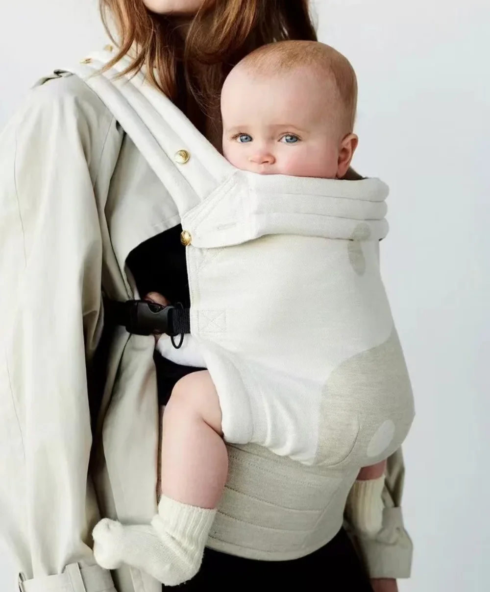 حاملة أطفال مريحة لحديثي الولادة إلى الأطفال الصغار مع مقعد الورك ودعم قطني وحمل أمامي وخلفي متعدد المواضع