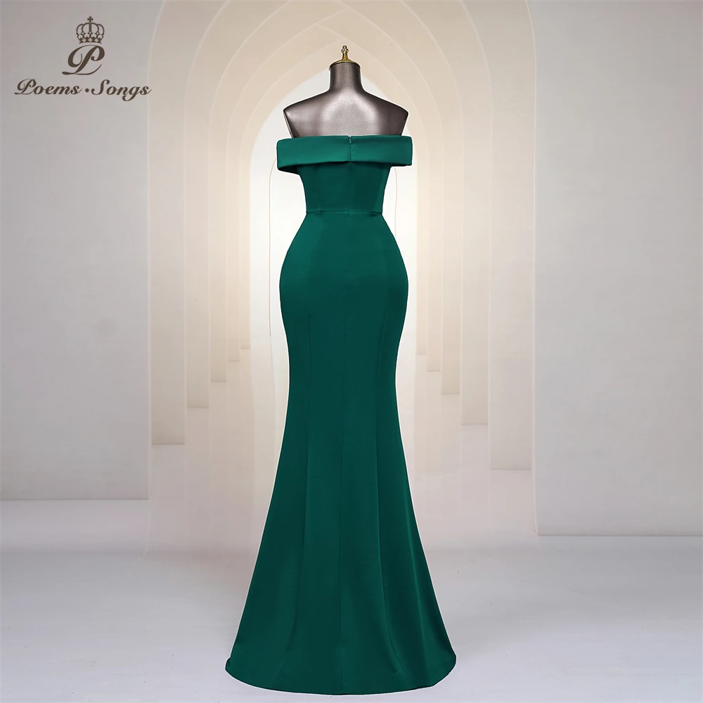 Sexy GreenTrumpet Evening Dress Long Mermaid Sexy Criss Cross Off Shoulder Sleeveless Women Party Dresses Prom Formal Maxi dress