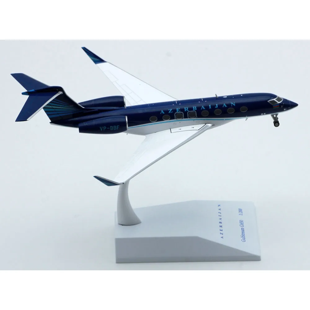 LH2291 Alloy Collectible Airplane Gift JC Wings 1:200 Azerbaijan G650 Diecast Aircraft JET Model VP-BBF With Stand