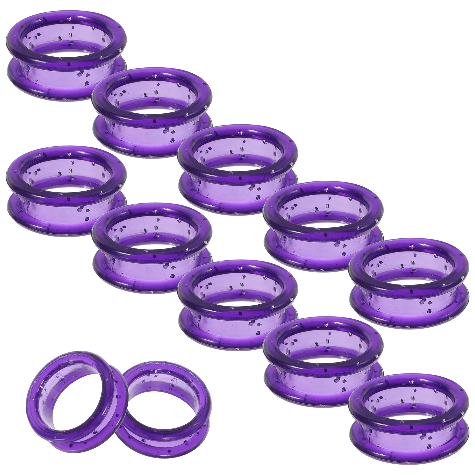 12Pcs Scissor Finger Rings Silicone Grips for Grooming Tools Precision Handling Reduced Fatigue Colorful Set for Pet Hair