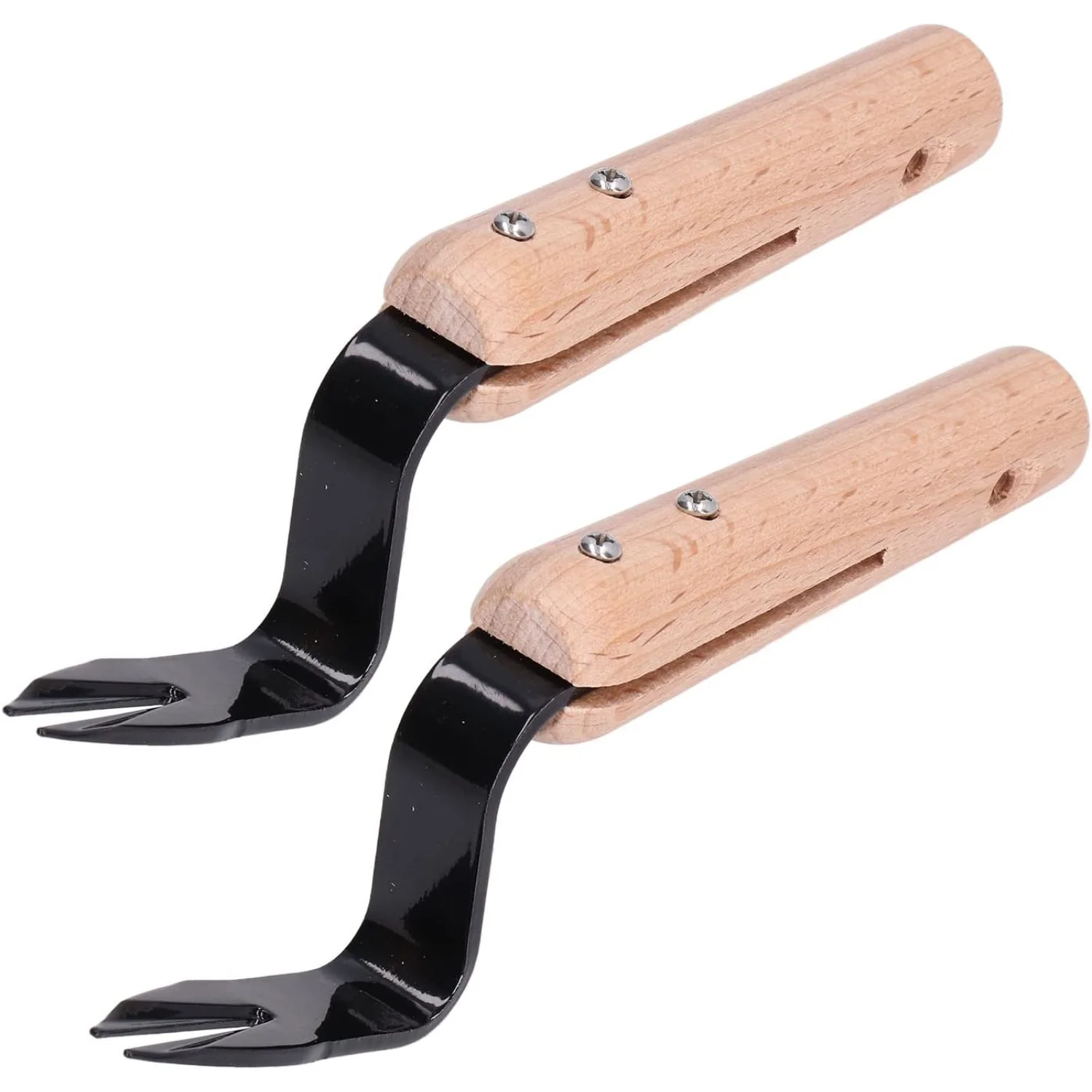 2Pcs Hand Weeder Puller Forked Head Gardening Hand Tool for Weeds Fork Trimming Tools for Garden Lawn  Vegetable Flower