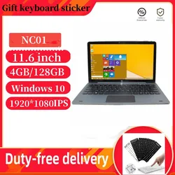 11.6 Inch NC01 Windows 10 Tablet PC 4GB RAM 128GB ROM With Pin Docking Keyboard Quad Core 4.0 1920*1080 IPS HDMI-compatible