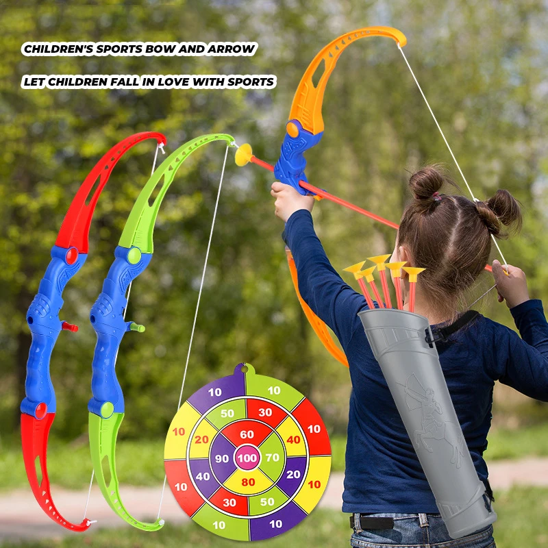 Ensemble de jouets en forme de flèche pour enfants, avec ventouse, jeu de tir en plein air, Interaction Parent-enfant, jouets de sport éducatifs pour enfants, cadeaux
