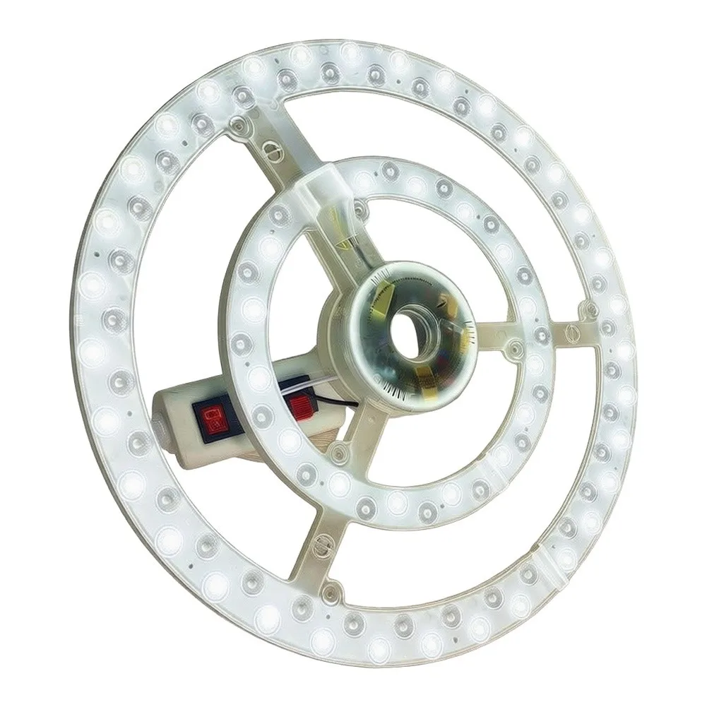 LED Light Board For Ceiling Fans 3 Color Adjustable Flush Mount Fan Light Board Easy Hard Wired Install For Home Office