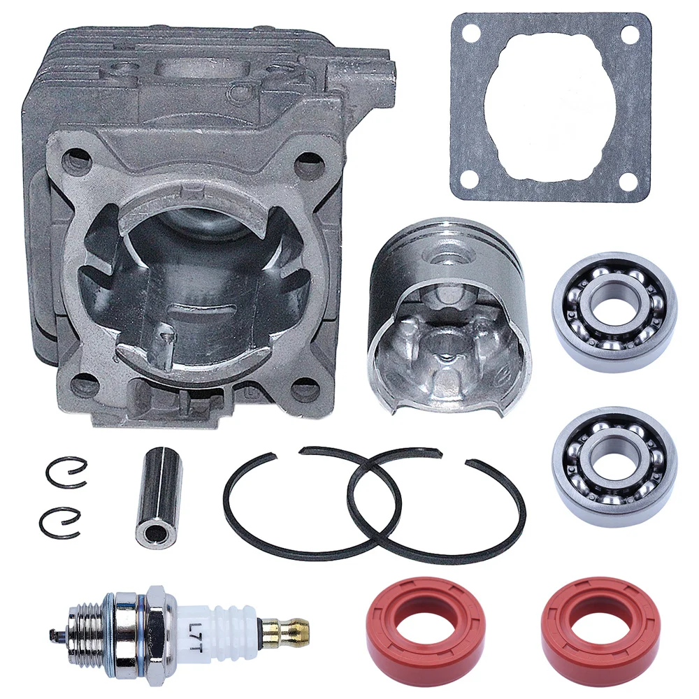 Cylinder Piston Kit 34mm For Stihl Fs38 Fs45 Fs46 Fs55 Km55 Hl45 Fs45L Fs45C Fs46C Km55C Km55R Km55Rc 41400201202