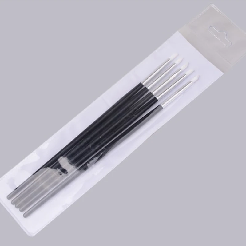 5Pcs Dental Resin Brush Pens Dental Shaping Silicone Tooth Tool for Adhesive Composite Cement Porcelain Teeth Tools Oral Hygiene