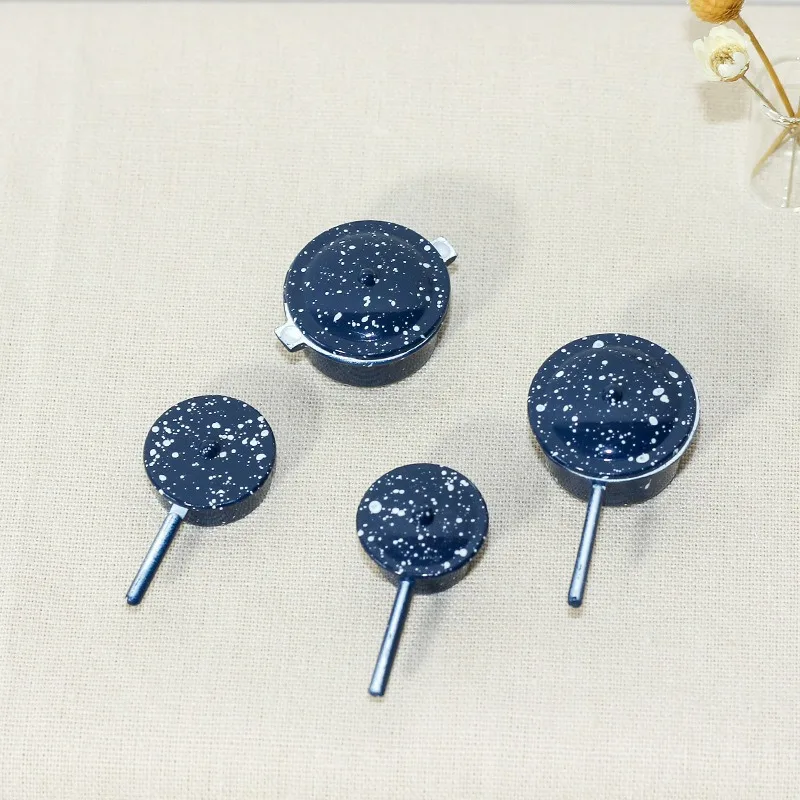 4 قطعة 1: 12 مشهد لعب الطعام المصغر لعبة نموذج دمية اكسسوارات صغيرة الأزرق بقعة وعاء الديكور #6