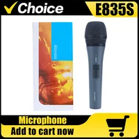 E835S E835 micrófono de mano con cable Vocal dinámico profesional para transmisión en vivo Karaoke actuaciones en escenario grabación de estudio