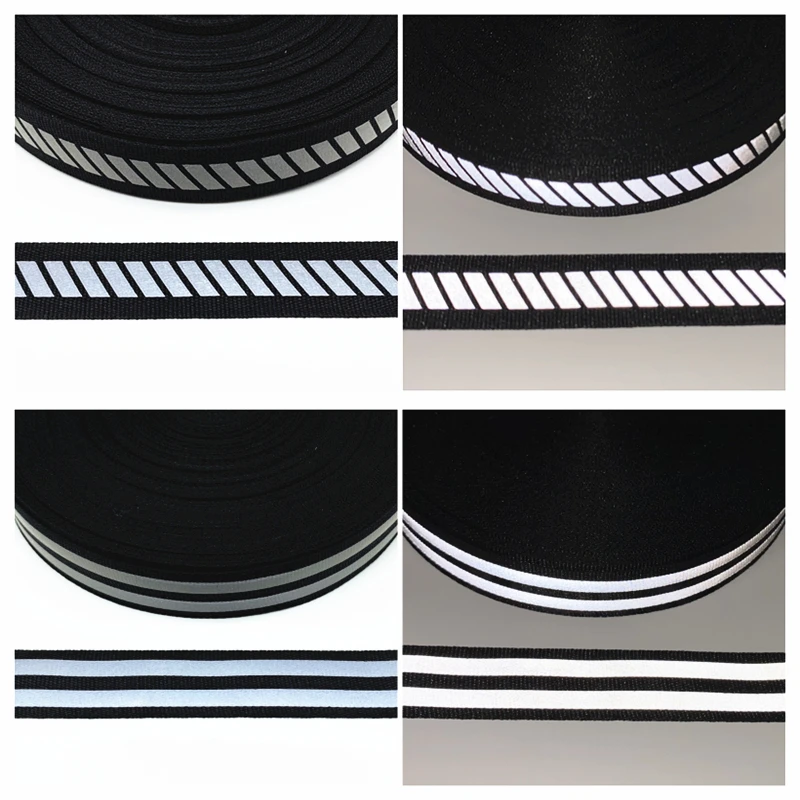 Cinta reflectante de 20mm para manualidades, sábanas, cortinas de sofá, sombreros, ropa, varias telas, costura DIY, 2 yardas/lote