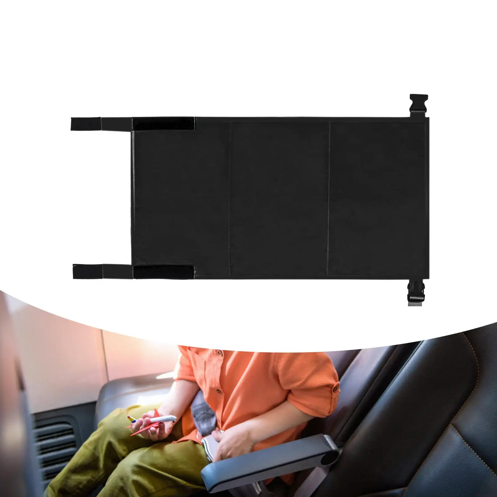 Airplane Seat Extender Airplane Travel Accessories Seat Cover Compact Kids Airplane Footrest Kids Bed Airplane Foot Hammock