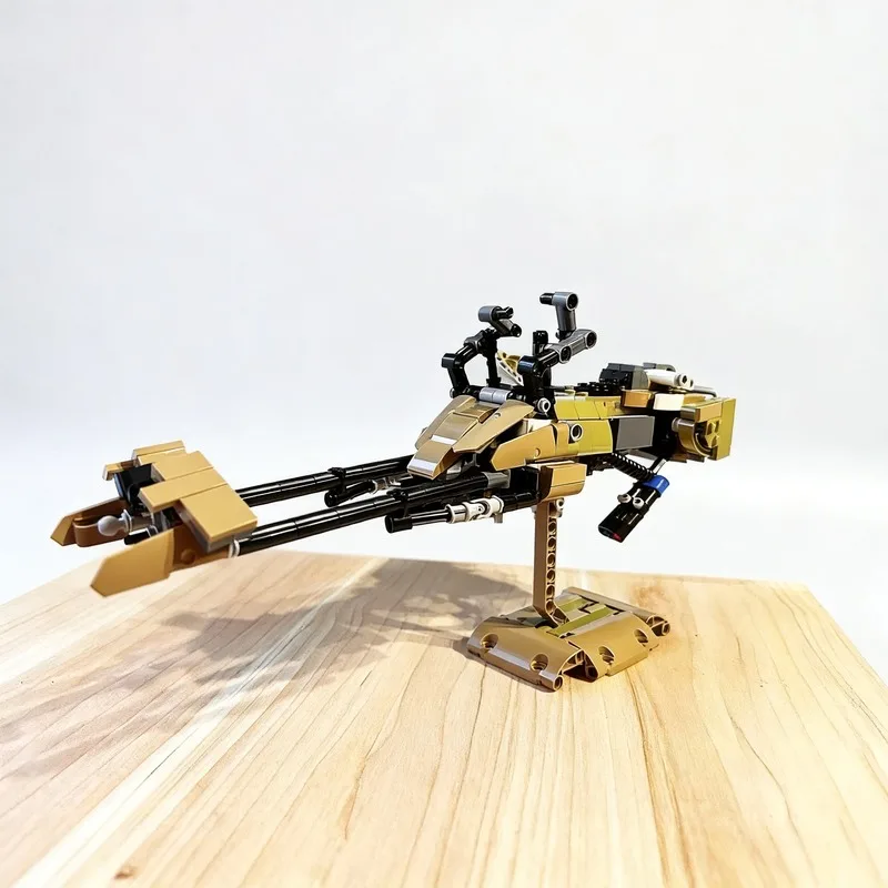 463PCS Speeder Bike Sci-Fi Vehicle MOC Model Custom Puzzle Architecture DIY Assembly Educational Toy Creative Collectible Gift