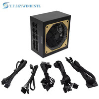 1000W RGB Dual CPU PC PSU PC Power Supply For Computer Gaming PFC Silent Fan ATX Support 3070/3080/3090 GPU Card Full Modular