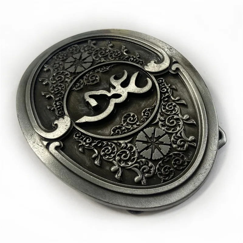 Zinc alloy ancient tin sika deer belt buckle, retro casual belt buckle